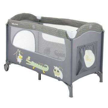 Milly Mally Travel Bed Mirage Gray (5901761122473) Ceļojumu Gultiņa