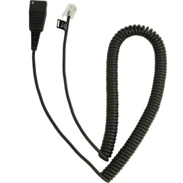 Jabra Cord - QD to Modular RJ Extension Coiled Cord for Cisco IP (8800-01-37)