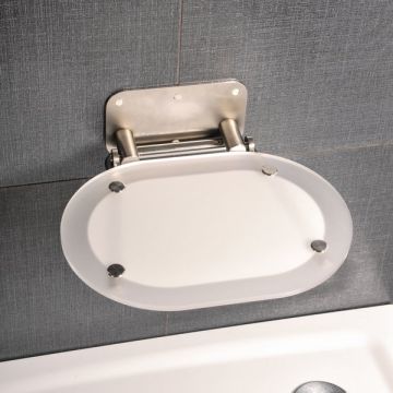 Ravak Ovo P II Sēdeklis Chrome Clear/White (B8F0000028)