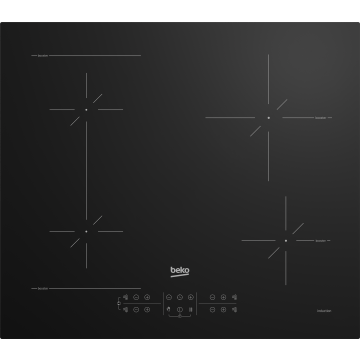 Beko HII64200SFMT Induction Hob 4 Zones Black (HII64200SFMT)