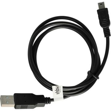 vhbw Mini USB Data Cable Charging Cable 1.0 m Compatible with Canon EOS 6D Mark II