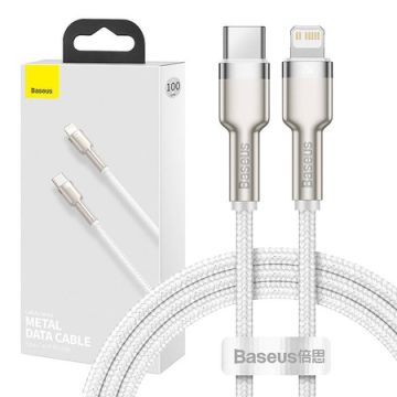 Baseus Cafule USB-C cable for Lightning PD 20W 1m White (CATLJK-A02)