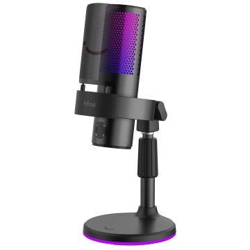 FIFINE Ampligame A9S wired microphone with RGB lighting | USB