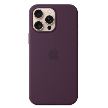 Apple iPhone 16 Pro Max Silicone Case with MagSafe Plum MYYW3