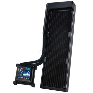 Lian Li HydroShift LCD 360 Fanless Water Cooling, RGB - 360mm, black (HSLCD36NB)