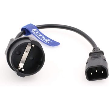 Eonvic IEC 320 C14 TO EUROPE Female Cable Adapter Short for UPS PDU
