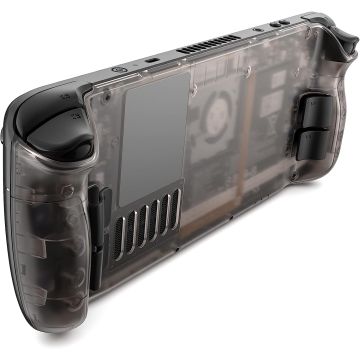 JSAUX Transparent Back Plate Compatible for Steam Deck (Brown)