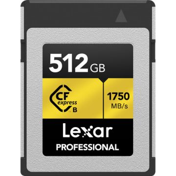 Lexar Professional CFexpress Type B Card 512GB 1750MB/s read 1000MB/s write (LCFX10-512CRB)