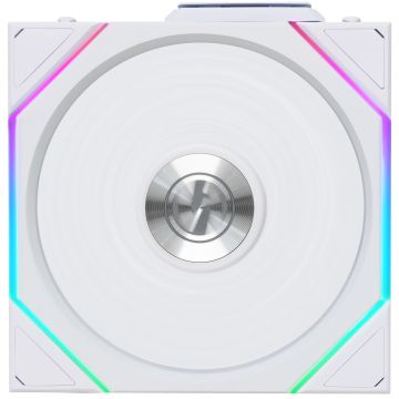 Lian Li UNI FAN TL Wireless Fan, ARGB, PWM – Reverse Blade, 120 mm, White (12RTL1W1W)