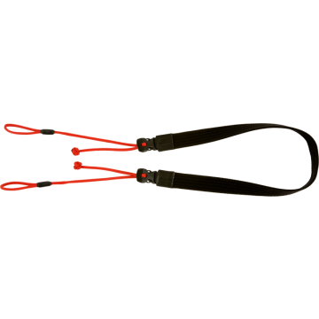Artisan & Artist ACAM-P25 Wide Length Parachute Cord Strap with adjustable lengths (d-ring) Red