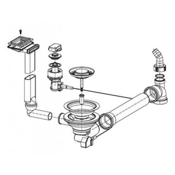Franke Ventilis 3½ ar PopUp Vadību (112.0006.331)