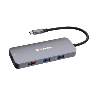 Verbatim USB‑C Pro Multiport Hub with 9 Ports CMH‑09