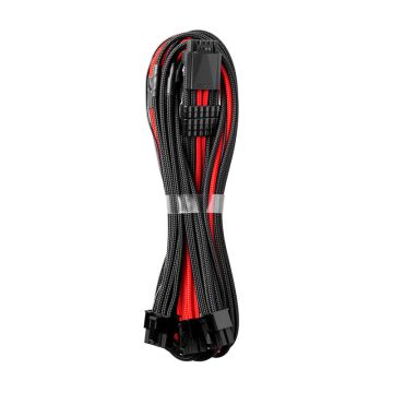 CableMod C-Series Pro ModMesh 12VHPWR to 3x PCI-e Kabel for Corsair - 60cm, black/red (CM-PCSR-16P3-N60KKR-5PK-R)