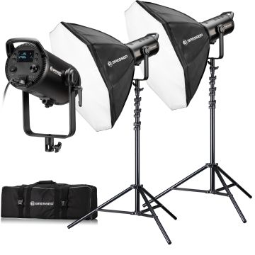 Bresser BR-180RGB COB LED Light Duo Kit with Softboxes F005107