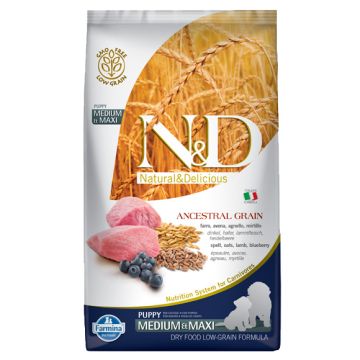 Farmina N&D Ancestral Grain Puppy Medium and Maxi Lamb 12 kg (8010276033727)