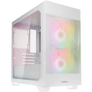 Lian Li LANCOOL 205M Mesh Micro-ATX Case, Tempered Glass - white (LANCOOL 205M Mesh Snow)