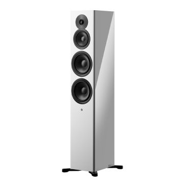 Dynaudio Focus 50 Wireless Floorstanding Speakers Gloss White (Pair / Set of 2)