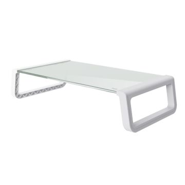 Trust Monitor Stand Monta Glass White (25351)