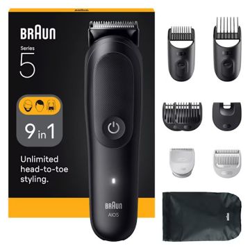 Braun 9-in-1 Grooming Kit All-in-One Kit Series 5 AIO5540 Black
