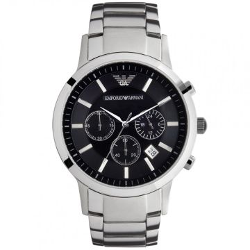Emporio Armani Stainless Steel Chronograph Watch AR2434