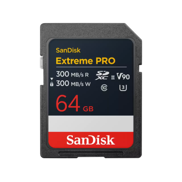 Sandisk SDXC Extreme Pro 64GB 300MB/s UHS-II V90 (SDSDXDM-064G-GN4IN)