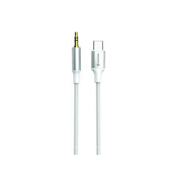 Swissten Audio Adapter Textile USB-C - 3.5mm Vads 1.5m 73502310 (8595217488441)