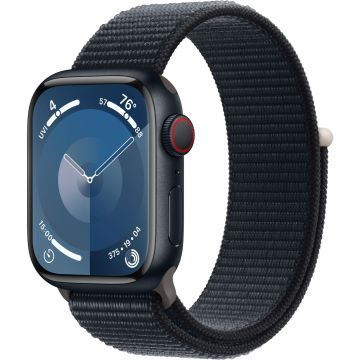 Apple Watch Series 9 GPS + Cellular 41mm Midnight Aluminium Case with Midnight Sport Loop MRHU3
