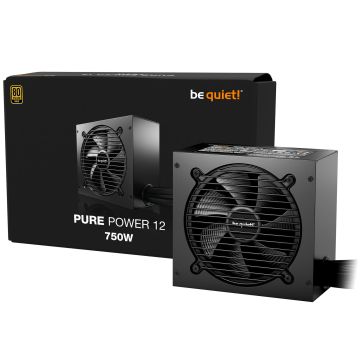 be quiet! Pure Power 12 power supply, 80 PLUS Gold, ATX 3.1, PCIe 5.1 - 750 watts (BP003EU)