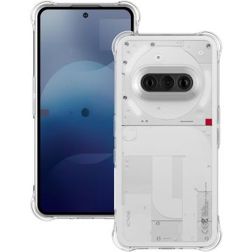 Foluu Transparent Case for Nothing Phone (3a) - Thin TPU Silicone Case Scratch-Resistant with Reinforced Corners