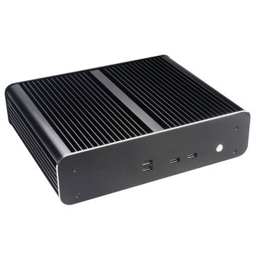 Akasa Euler TX Plus Thin Mini-ITX Case, OEM - black (A-ITX49-M1B)