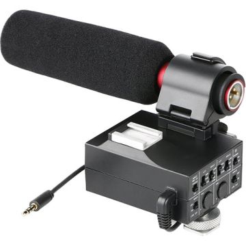 Saramonic MixMic Shotgun Microphone (Integrated 2-Ch, XLR Audio Adapter)