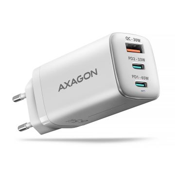 Axagon Mobile Charger Wall USB 65W GaN 3 Port ACU-DPQ65W (ACU-DPQ65W)