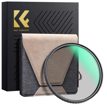 K&F 77mm Circular Polarizer Filter, Super Slim CPL Filter with 36 Multi-Layer Coatings, High Definition Nano-Xcel Pro Series KF01.1989
