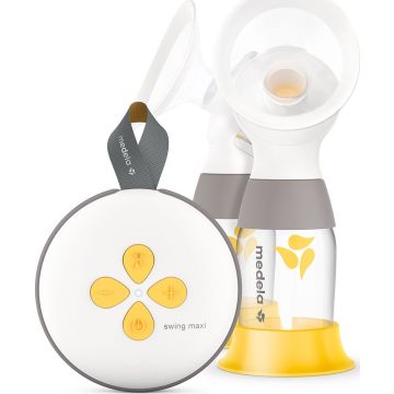 Medela Swing Maxi Flex Dubultais Elektriskais 2-Pakāpju Piena Sūknis +USB lādējama baterija 101041615 (7612367075329)