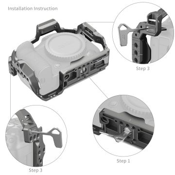 SmallRig 4977 HawkLock Quick Release Cage for Canon EOS R5 Mark II