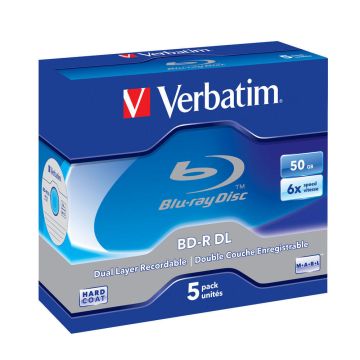 Verbatim BD‑R Blu‑Ray Discs Dual Layer 50 GB data storage (25‑pack)