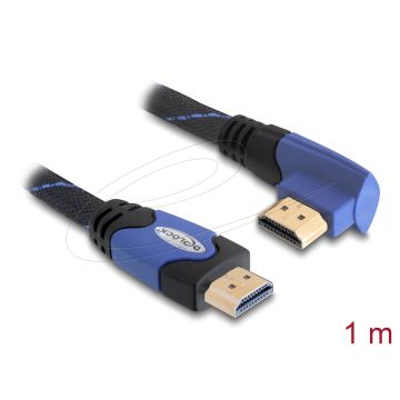 Delock Cable HDMI A Plug to HDMI A Plug angled 4K 1 m (82955)