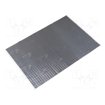 Silent Coat Damping mat, aluminium foil/butyl rubber/ 750x500x1.8mm (SC-M1.8G-3.75) Skaņas Izolācija