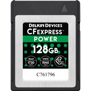 Delkin Devices 128GB CFexpress POWER R1730/W1540 Memory Card (DCFX1-128)