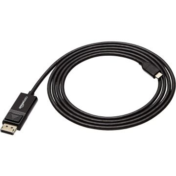 Amazon Basics DisplayPort to USB-C Cable Bi-Directional 1.8m Black