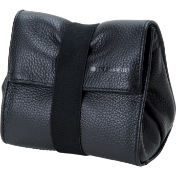 Artisan & Artist ACAM-77 Leather Pouch in Kipskin Leather (S) Black