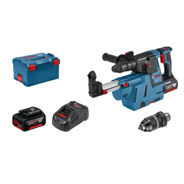 Bosch GBH 18V-26 F + GDE 18V-26, 2x6.0Ah L-Boxx (0611910004)