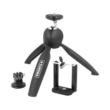 Caruba Orbit 15 Mini Tripod + Smartphone Holder and GoPro Mount