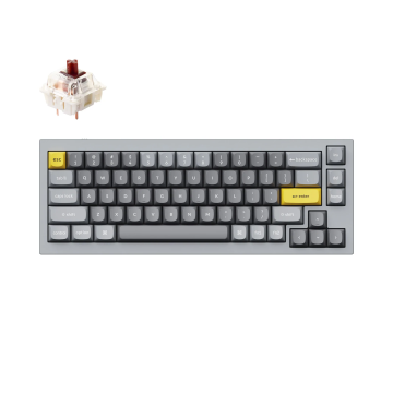 Keychron Q2 Gateron G Pro Brown Switch Grey US (Q2-D3)