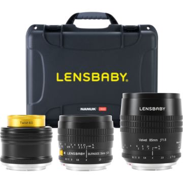 Lensbaby Pro Kit with Velvet 85, Burnside 35 & Twist 60 for Nikon F LBPRON