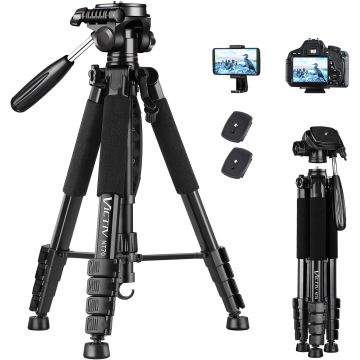 Victiv Camera Tripod 185 NT70 Black