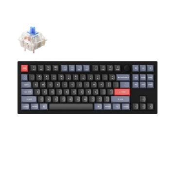 Keychron Q3 80% Carbon Black (ANSI, RGB, Hot-Swap, Gateron G Pro Blue Switch)