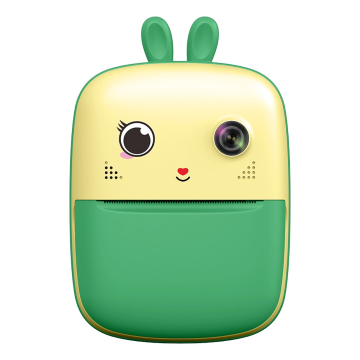 Hurtel Mini Thermal Printer for Kids with Camera and Camcorder Green