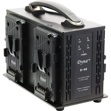 Dynacore D-4S V-Mount Battery Charger 4-Channel with Adapter