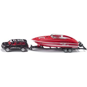 Siku Car with motorboat (2543)